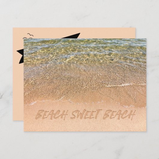 Strand Sweet Beach! Briefkaarten voor adreswijzigi (Voorkant / Achterkant)
