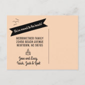 Strand Sweet Beach! Briefkaarten voor adreswijzigi (Achterkant)