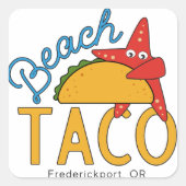 Strand Taco Stickers (Voorkant)