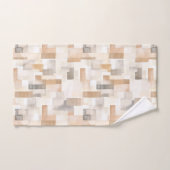 Strand Tan Neutraal Geomeric Square Bad Handdoek (Handdoek)