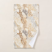 Strand Tan Neutrale Steen Patroon Bad Handdoek (Handdoek)
