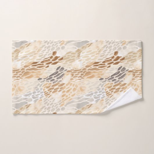 Strand Tan Neutrale Steen Patroon Bad Handdoek (Handdoek)