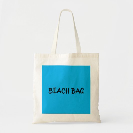 STRAND TAS. Een TAS. Tote Bag (Voorkant)