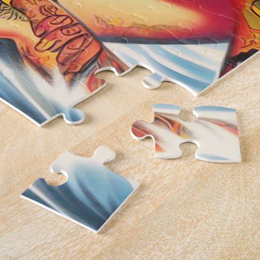  strand Tattoo Pinup Legpuzzel (Zijkant)