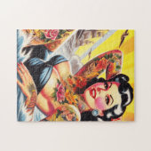 strand Tattoo Pinup Legpuzzel (Horizontaal)