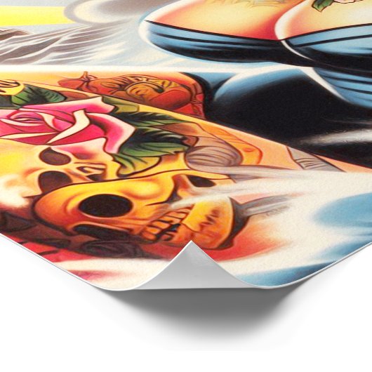 strand Tattoo Pinup Poster (Hoek)