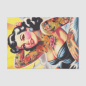 strand Tattoo Pinup Tissuepapier (Voorkant)
