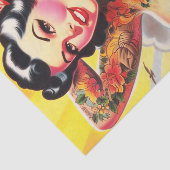 strand Tattoo Pinup Tissuepapier (Detail)