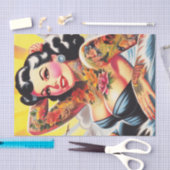 strand Tattoo Pinup Tissuepapier (Craft)