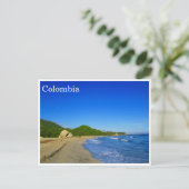 strand tayrona briefkaart (Staand voorkant)