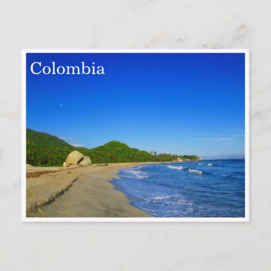 strand tayrona briefkaart (Voorkant)