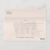 Strand Teenslippers op Zand Save the Date Briefkaart (Achterkant)