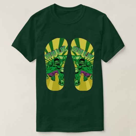 Strand teenslippers t-shirt (Design voorkant)