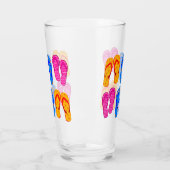 Strand Teenslippers Thongs Sandalen Ocean Seaside Glas (Links)