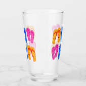 Strand Teenslippers Thongs Sandalen Ocean Seaside Glas (Rechts)