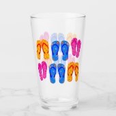 Strand Teenslippers Thongs Sandalen Ocean Seaside Glas (Voorkant)