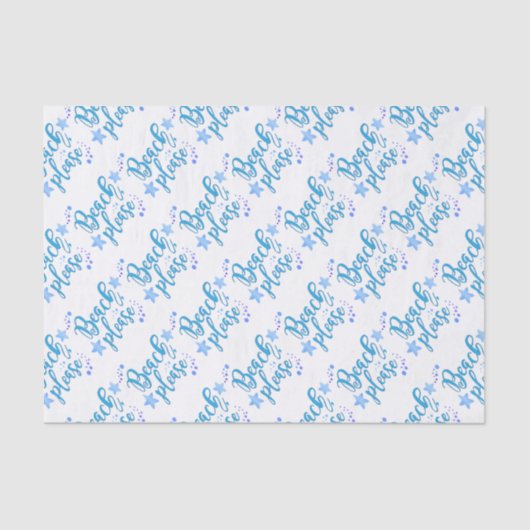 Strand tevreden tissuepapier (Voorkant)