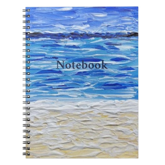 Strand Textuur Kunstprint Notitieboek (Voorkant)