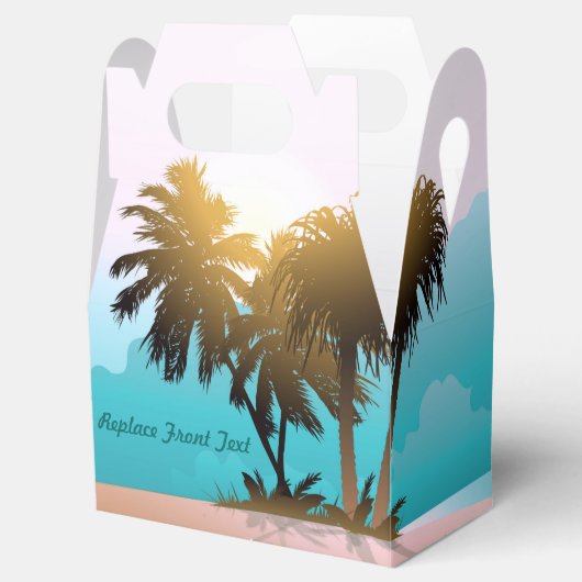 Strand thema bedankdoosjes (Geopend)