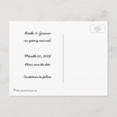 Strand Thema Bewaar de datum Foto Briefkaarten (Achterkant)