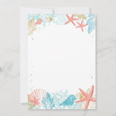 Strand thema bruids douche uitnodiging (Achterkant)