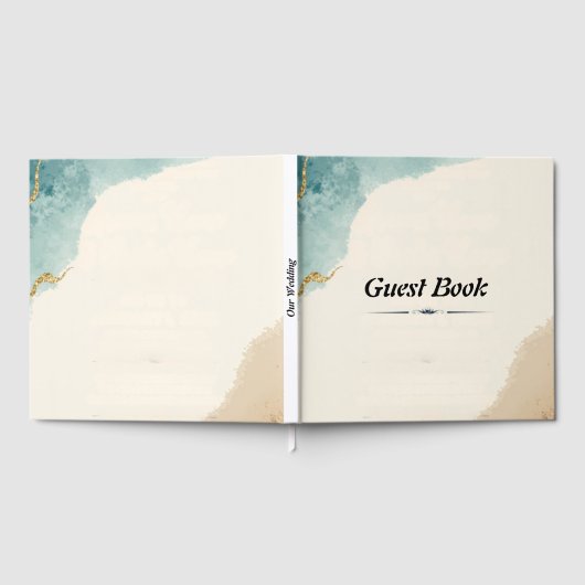 Strand Thema bruiloft gastenboek (Volledig)