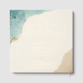 Strand Thema bruiloft gastenboek (Achterkant)