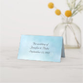 Strand thema bruiloft gevouwen plaats kaart plaatskaartje (Achterkant)