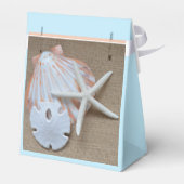 Strand thema bruiloft gunst dozen bedankdoosjes (Achterkant)