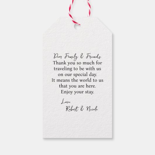 Strand Thema - Cape Code Custom Gift Labels Cadeaulabel (Achterkant)