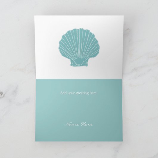 Strand Thema Dankkaarten Bedankkaart (Binnen)