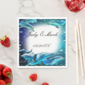 Strand Thema Dolfijn Bruiloft Papier Servet (Insitu)