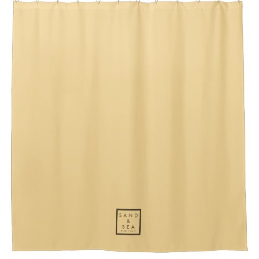 Strand thema Guest House Douchegordijn (Voorkant)