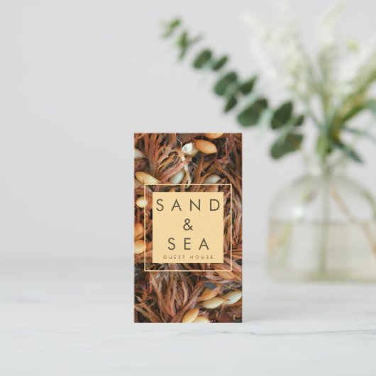Strand thema Guest House Visitekaartje (Staand voorkant)