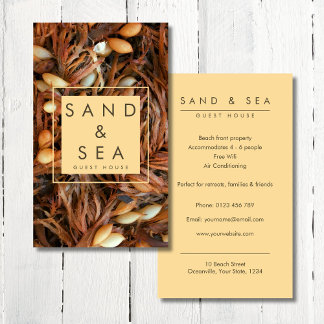 Strand thema Guest House Visitekaartje