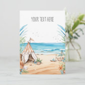 Strand Thema Kaart (Staand voorkant)