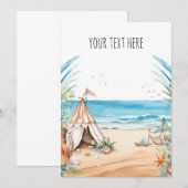 Strand Thema Kaart (Voorkant / Achterkant)