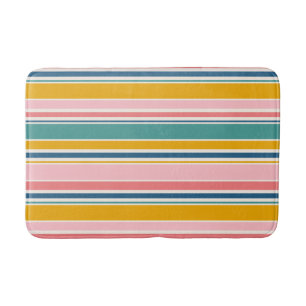 Strand thema kleur strepen badmat
