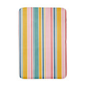 Strand thema kleur strepen badmat (Voorkant Verticaal)