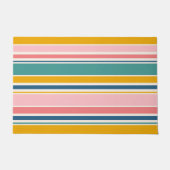 Strand thema kleur strepen deurmat (Voorkant)