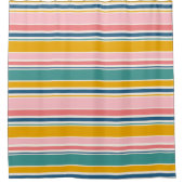 Strand thema kleur strepen douchegordijn (Voorkant)