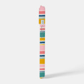 Strand thema kleur strepen iPhone 15 case (Linkerkant)