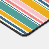 Strand thema kleur strepen | Jouw namen toevoegen Bureaumat (Hoek)