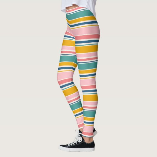 Strand thema kleur strepen leggings (Links)