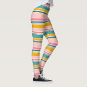 Strand thema kleur strepen leggings (Rechts)
