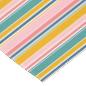 Strand thema kleur strepen tafelkleed (Gekanteld)