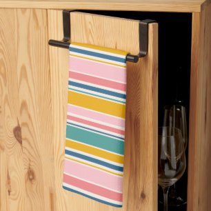 Strand thema kleur strepen theedoek
