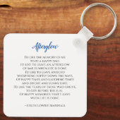 Strand Thema Memorial Keepsake Sleutelhanger (Achterkant)