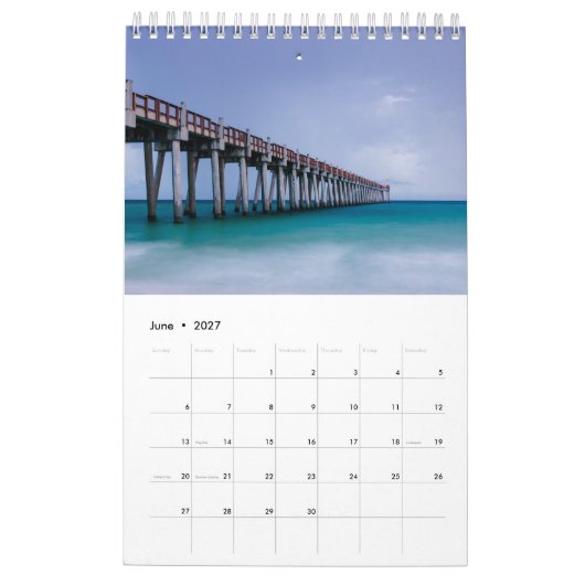Strand Thema Oceaan Foto Gift Kalender (Jun 2027)