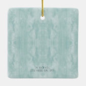 Strand thema "Onze trouwdag" Keramisch Ornament (Achterkant)